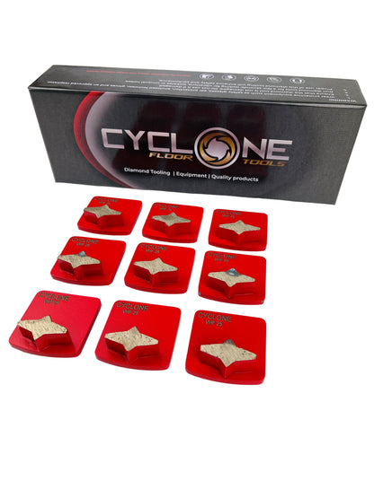 Quick Lock Shoe - Single Star Segment Set of 9